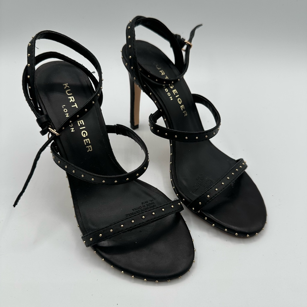 Kurt Geiger Black Studded Heels Women’s Us 6 Eu 36